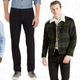 Levi’s Wellthread Western Shirt, $54 | 511 Slim Fit Stretch Jeans, $42 | The Sherpa Trucker Jacket, $59 | 501 Original Shrink-to-Fit Jeans, $36